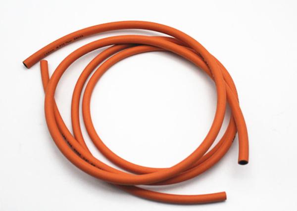6MM / 8MM W.P 300 PSI Lpg Gas Hose Orange Oil Resistant Rubber Hoses For Gas
