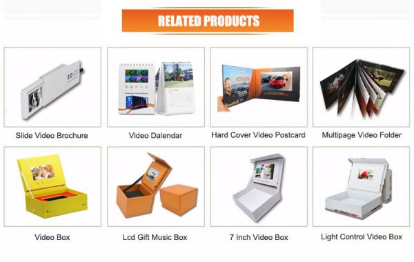 Landscape Shape Wedding Invitation Video Card 1024x600 Pixel USB Charging