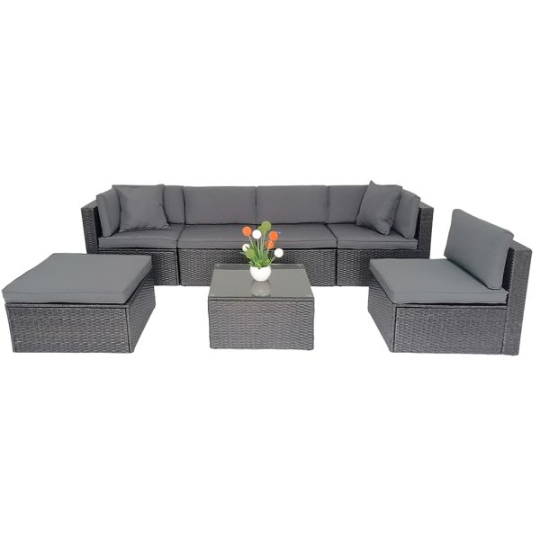 Outdoor Furniture Modern Garden Set Luxury Commercial Wicker Sectional Patio