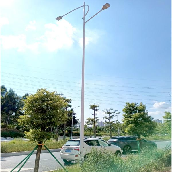 Tapered Conical Or Octagonal Street Light Pole Galvanized Steel for Residential