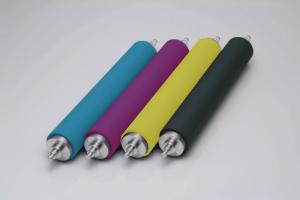 Rolos de borracha industriais azuis/preto com ANSI, ASTM, ASME, RUÍDO, padrão do