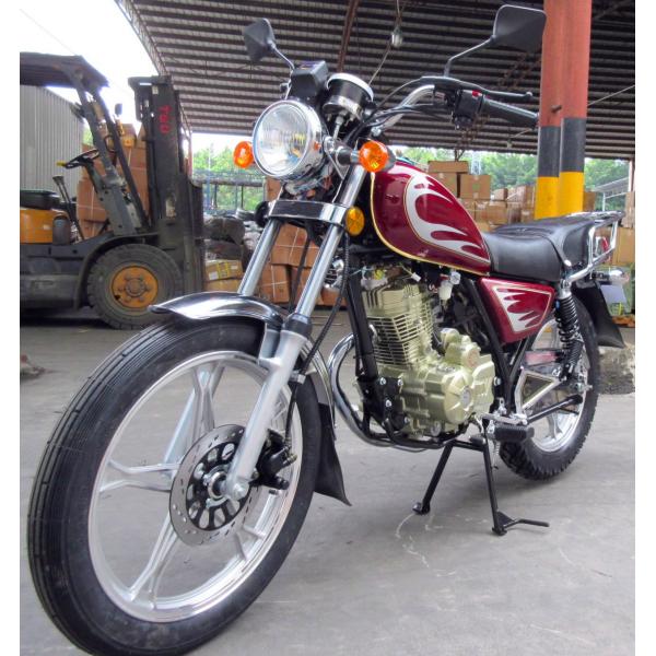 120km/h Speed GN Chopper Motorcycle 4 Stroke Air Cooling Engine Red Color