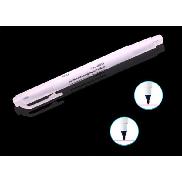 Double Use Permanent Tattoo Pen , Microblading Tattoo Pen With Measuring Soft Ruler