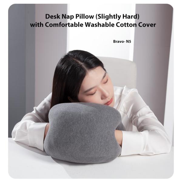 Removable and Washable Pink Nap Pillow for Office Desk Face Down Multipurpose Massager