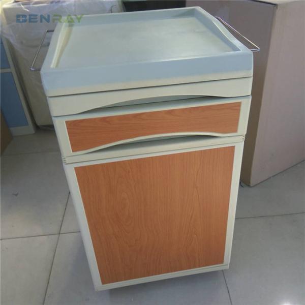 Hospital Medical Bed Side Cabinet Locker Sturdy