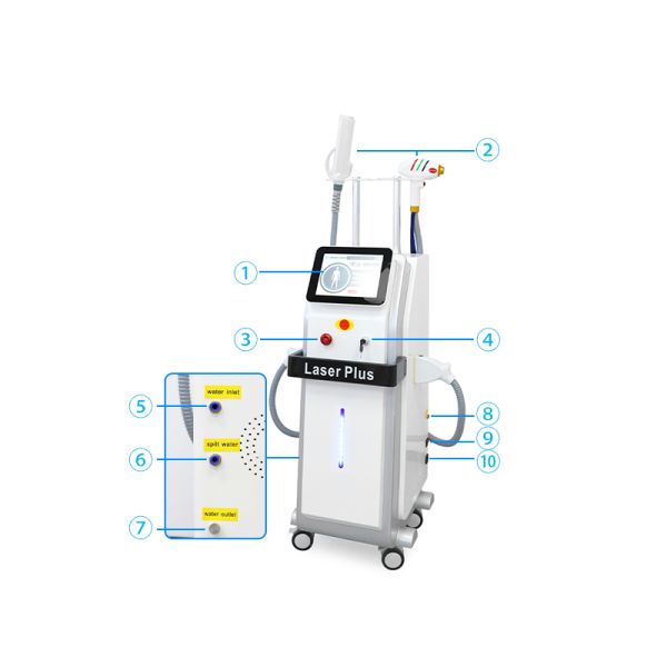 808nm Diode Laser 2 IN 1 808 Laser Hair Removal picosecond laser painless Diode Machine