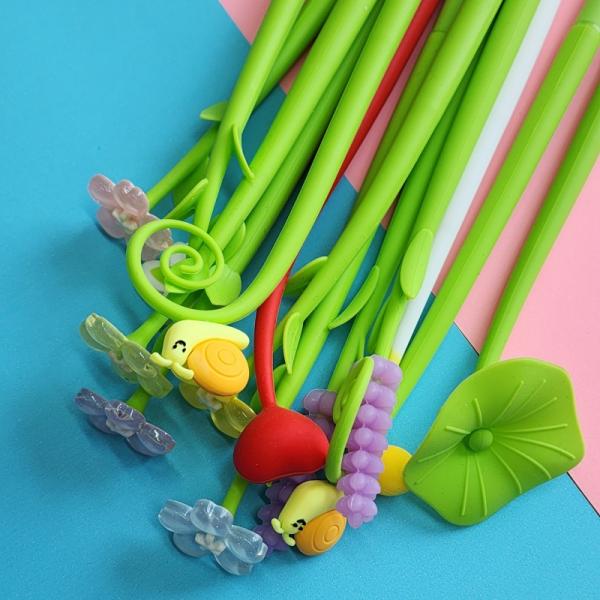 Cartoon Interesting Plants Animals Silicone Neutral Pen Swinging Signature Pen