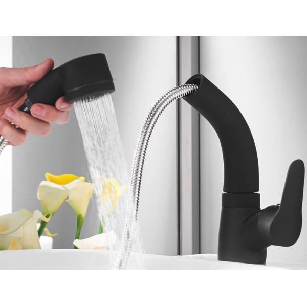 CE Pull Out Kitchen All Copper Washroom Basin Faucet