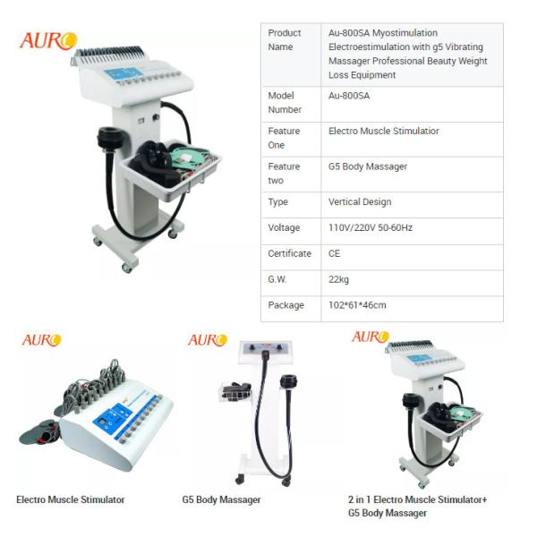 Body Slimming Salon Machine G5 Massage X EMS Electro Muscle Stimulation Cellulite Treatment