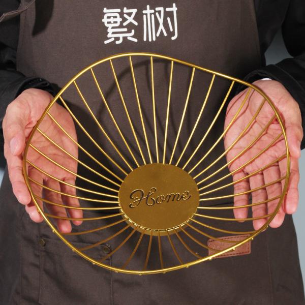 Wear Resistant Metal Wire Fruit Basket , Irregular Modern Stainless Steel Fruit Bowl