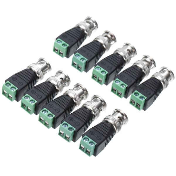 Wire Connecting Made Possible with CE Certificate Coax CAT5 To Coaxial BNC Connector
