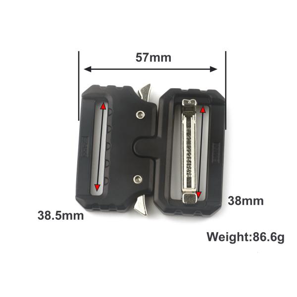 EDC Tactical Military Assault Gear Metal Cobra Buckle For Riggers Belt ODM