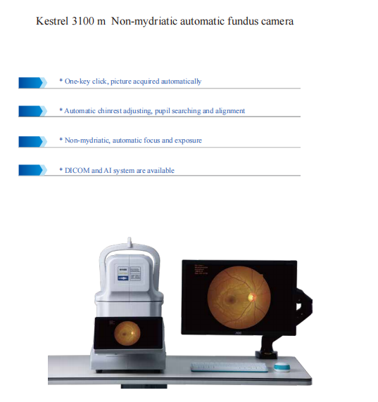 Мозаики положения системы 9 камеры Fundus цифров режим зрачка двойной небольшой