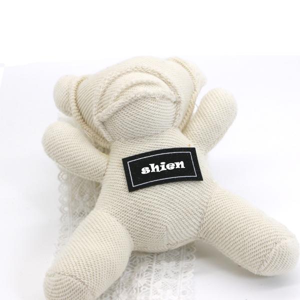 White Cotton Key Chain , Cute Bear Keychain 11.5cm×6.5cm Size