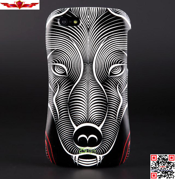 Hot Selling Private 3D Animal Aluminum Bumper Case For Iphone 5/5S With Gift Box