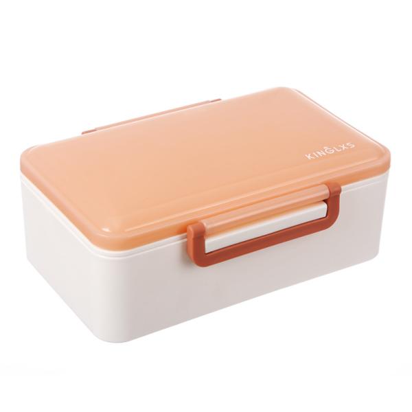 Microwave Heated Single Lunch Box For Office Workers Students