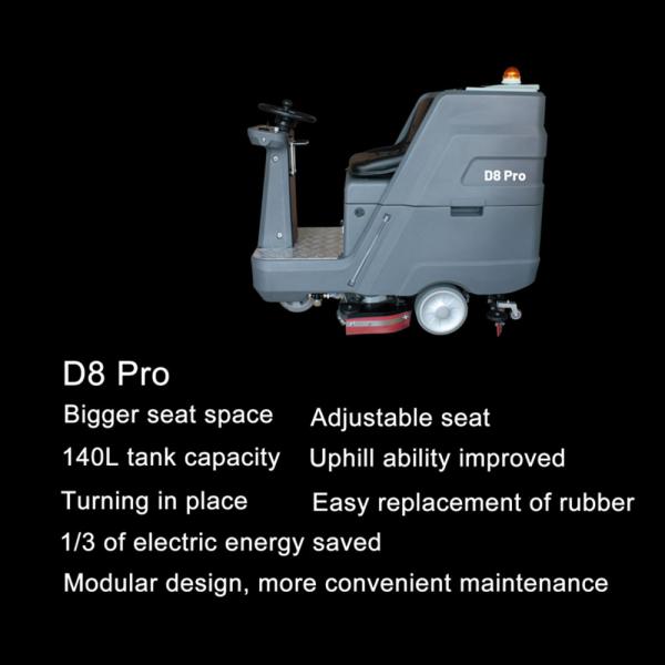 Tour automatique sur la machine d'épurateur de plancher pour le nettoyage de garage souterrain