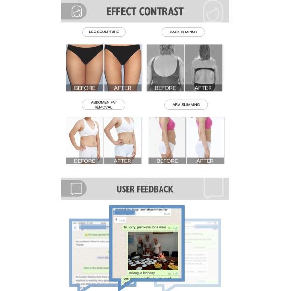 Vac Cavitation RF Vacuum Body Machine 800W 40k Fat Cavitation Machine