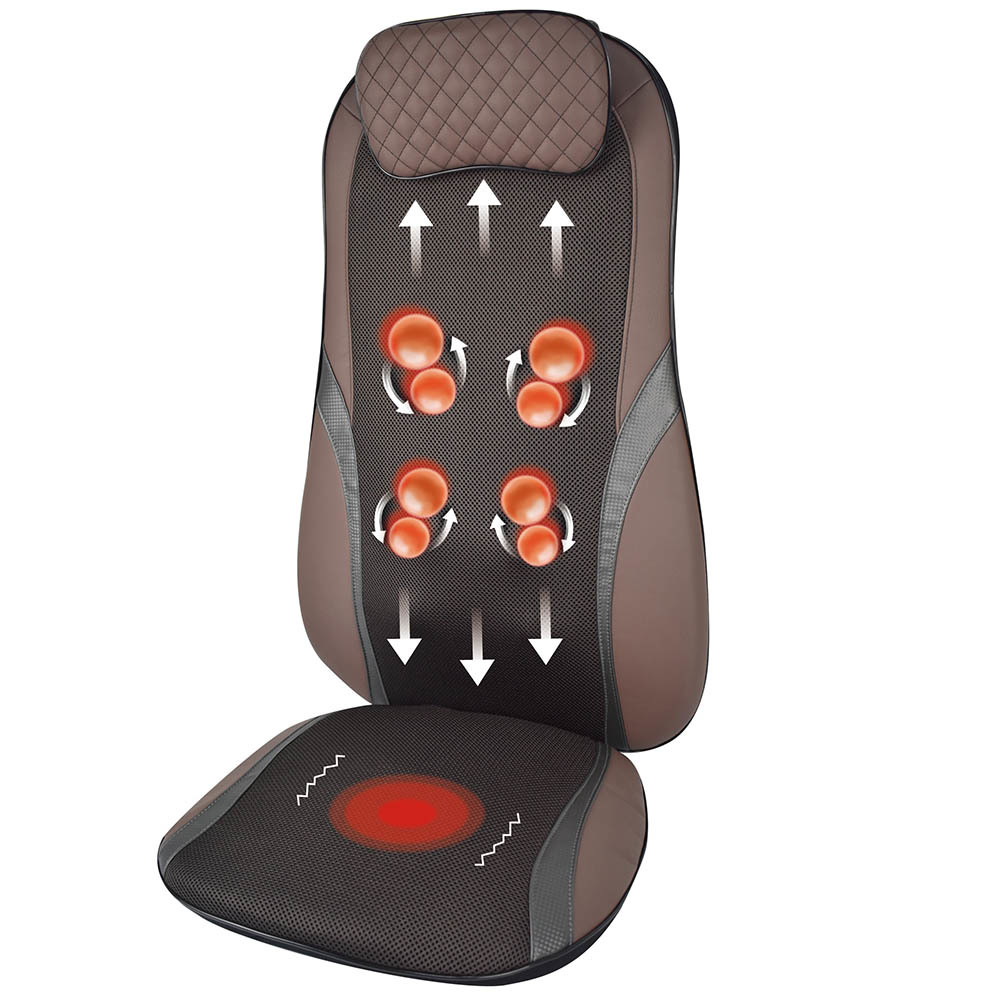 3D Shiatsu Body Care Full Back Kneading Shiatsu Car Seat Electric Massage Cushion