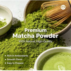 Flavored Organic Pure Matcha Powder Lattes HPLC UV Tested Fine Blend Beverage Culinary Grade