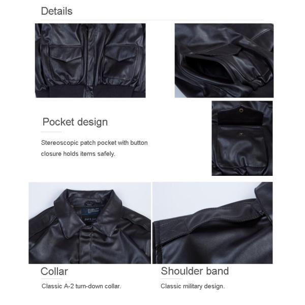 Factory custom motorcycle jackets Fashion blank men ma1 flight leather jacket