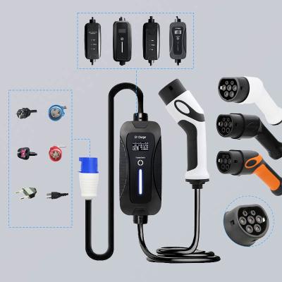 GB/T 32A 250V Home Portable EV Charger Flame Retardant UL94 V-0
