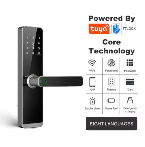 Wholesale HiOrange Smart Lock for Wood Door Home & Apartment Digital Password Fingerprint Keyless Entry Smart Door Locks
