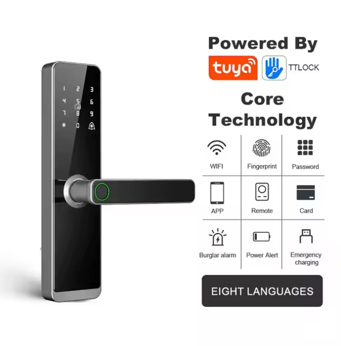 Wholesale HiOrange Smart Lock for Wood Door Home & Apartment Digital Password Fingerprint Keyless Entry Smart Door Locks