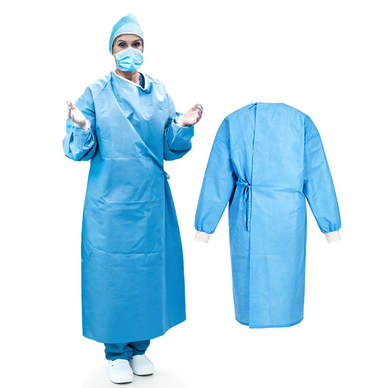 Haixin TG011R-r Sterile Reinforced Surgical Gown with SMMS Non-woven Fabric and CE Certification