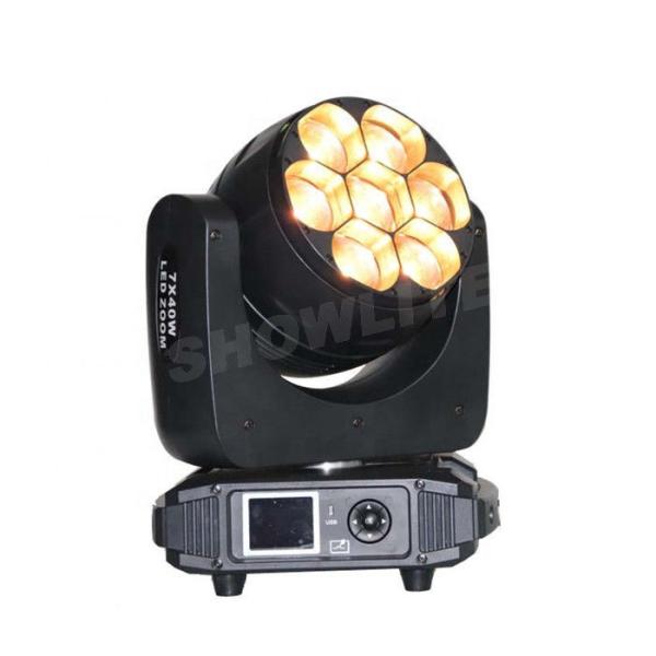 High Brightness 7*40W Sharpy Led Beam Moving Head Light Dj Wash Zoom Night Club Night led stage light