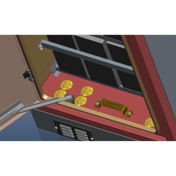 Шкаф шкафа связи 19 дюймов на открытом воздухе, на открытом воздухе шкаф электроники IP55