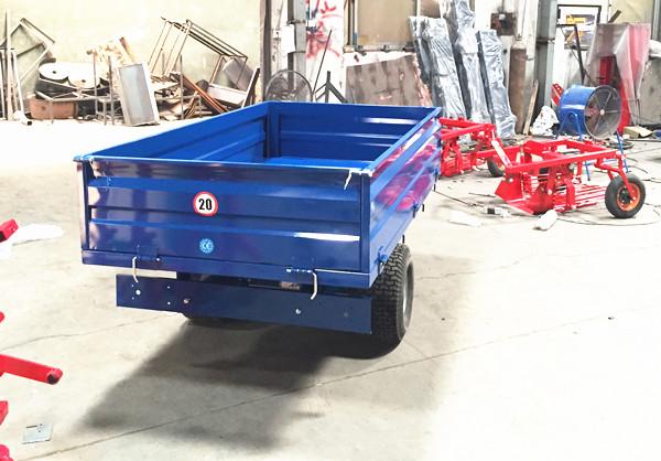 1T2W - Off Road Hydraulic Dump Trailer 1.0ton; Single Axle Farm Tipping Trailer;Tractor Hydraulic Dump Trailer