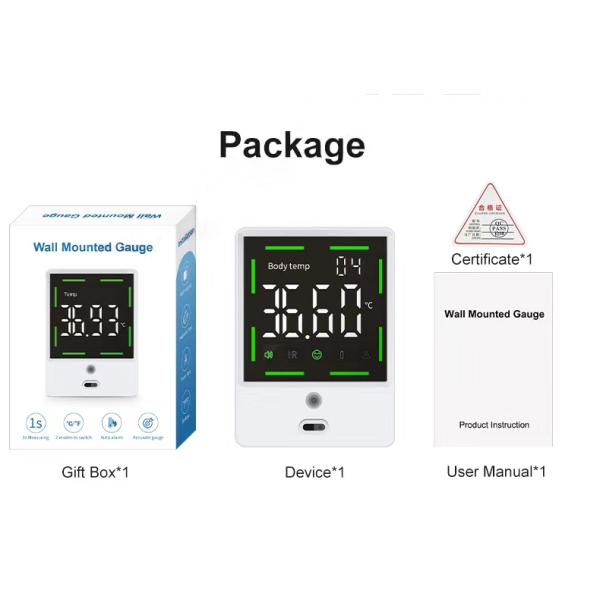 Бесконтактный цифровой термометр пальмовой руки с ЖК-дисплеем и функцией сигнализации о лихорадке