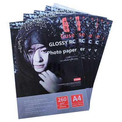 Silky Woven Resin Coated Photo Paper A4 260gsm Waterproof For Inkejet Printer
