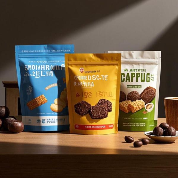 High Quality Food Packaging Bags For Snack And Cookie  Custom Printed With View Window