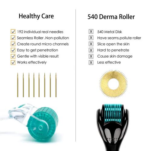 Derma Roller 540 Needles Dermaroller Derma Roller 540 Titanium Slender Yellow Green Red Dark Hair Steel Anti Blood