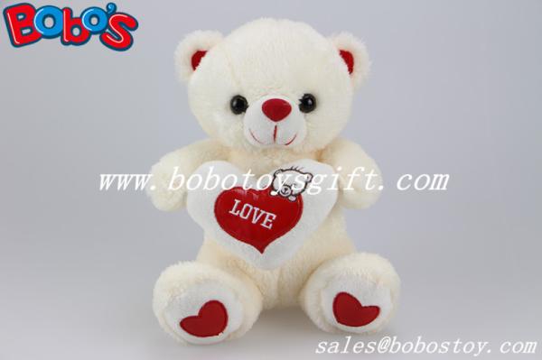 Cuddly Bear Toys Softest Plush Material Teddy Bear With Red Love Heart Pillow