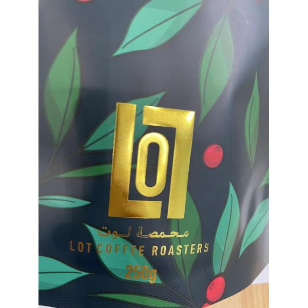 40G To 10KG Plastic Coffee Packaging Bags High Barrier Coffee Stand Up Pouches Hot Foil Stamping