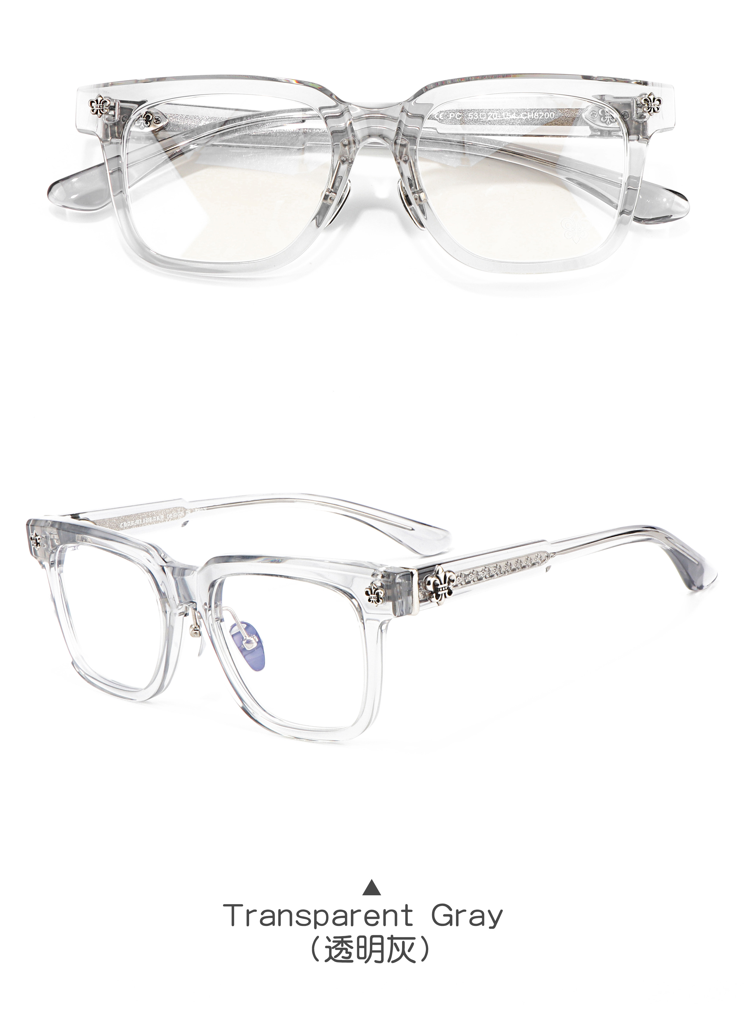 Acetate Large Frame Black Tortoiseshell Transparent Optical Prescription Presbyopia Multifocal Modern Glasses Frames for Girls