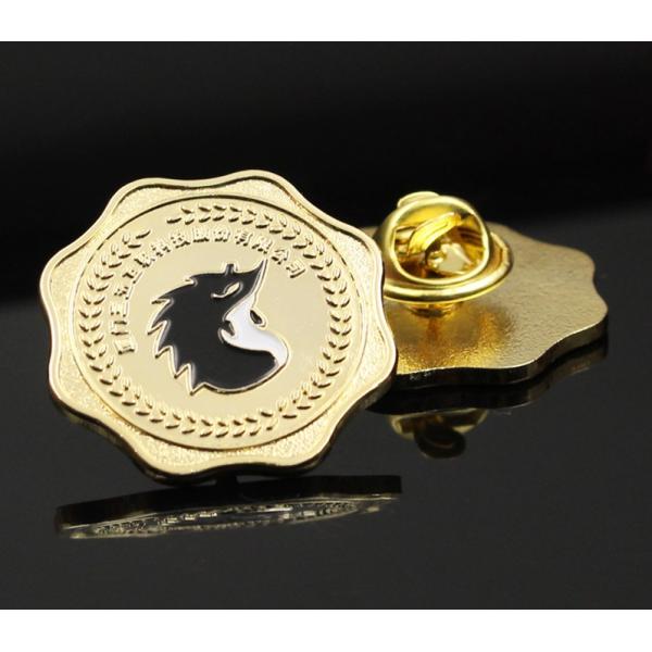 Company enterprise paint brooch pin hedgehog 3d stamping breastplate embossed zinc alloy breastplate customization
