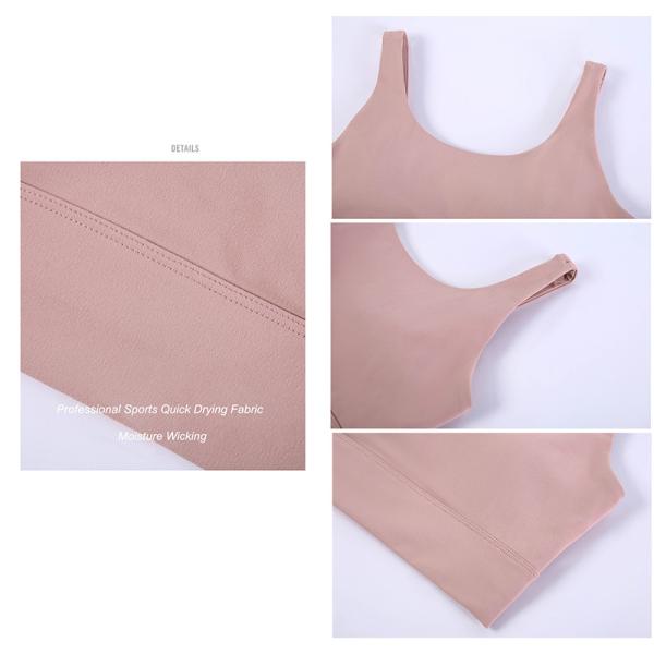 Верхняя часть танка фитнеса самого последнего подковообразного эластичного женщин спорт бюстгальтера ремня широко женская с пусковой площадкой