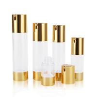 A bomba mal ventilada vazia plástica da loção engarrafa o soro facial que empacota 15ml 30ml 50ml