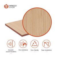 Panel acústico super micro perforado de madera para decoración Veneer HPL Melamina acabado