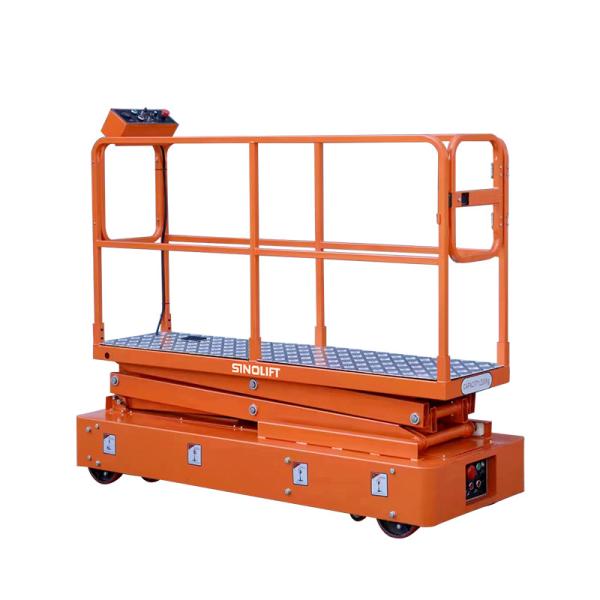 A máquina desbastadora vegetal da estufa automotora da série de SINOLIFT GSJ0.2 elétrica Scissor a tabela de elevador