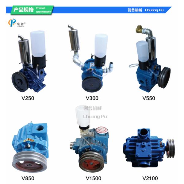 tipo seco tinta Blad rotatorio de la bomba de la leche del vacío 250l del carbono del poder 250l/Min 24kg de 0.75kw