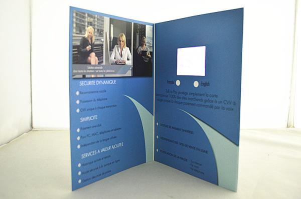 4.3 Digital Video LCD Gift Card Supported Full Format 480x272 Resolution