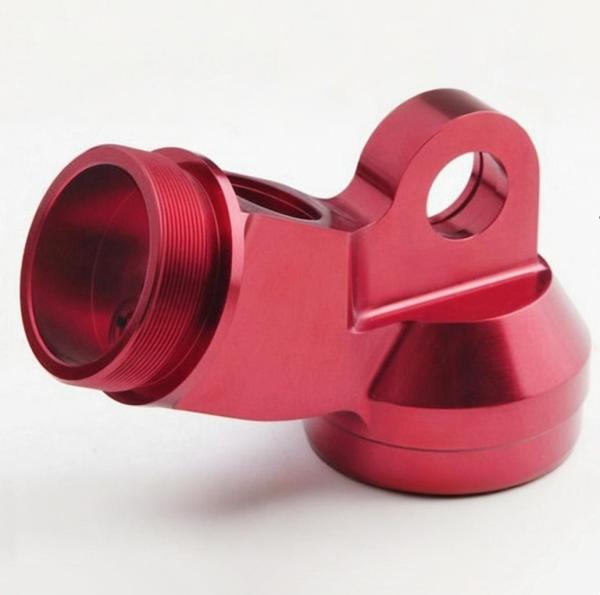 Custom Red Aluminum Machined Components With ISO9001 Certification