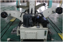 Dpack corrugated Shaftless Hydraulic Mill Roll Stand , Oil - Pressure Raw Paper Holder carton packaging production line