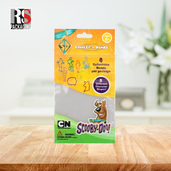 Food Snacks Packaging Stand Up Pouch Disposable OPP Poly Plastic Header Bags