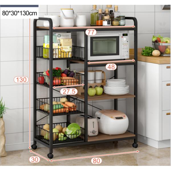 4 Tier Removable Kitchen Storage Rack , Anti Rust Kitchen Plate Rack Shelf